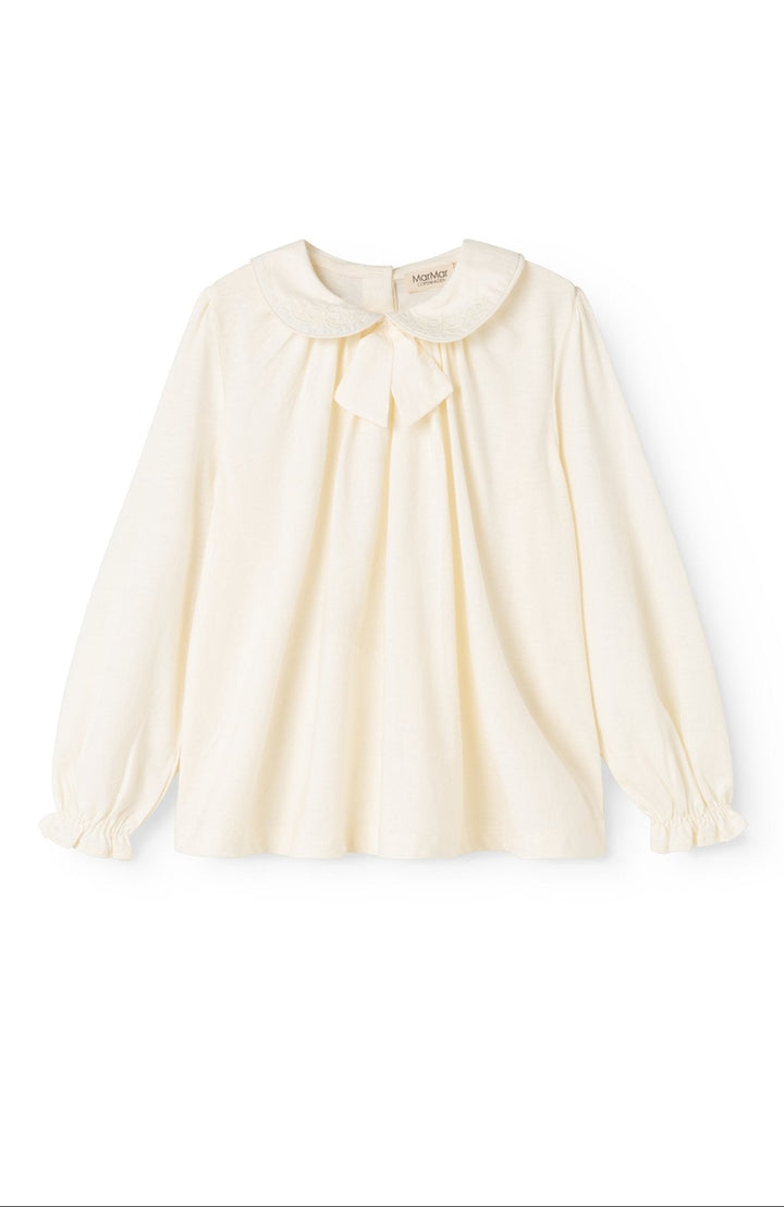 Tielle Modal Fine Top - Gentle White MarMar Copenhagen Topp