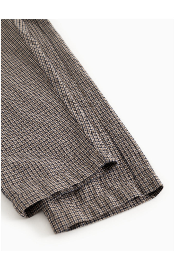 Panto Structured Cotton Pants - Houndstooth Check MarMar Copenhagen Byxor