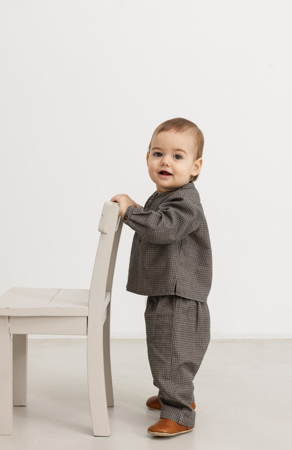 Panto Structured Cotton Pants - Houndstooth Check MarMar Copenhagen Byxor