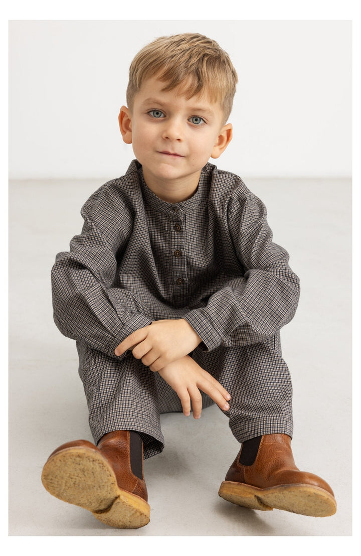 Panto Structured Cotton Pants - Houndstooth Check MarMar Copenhagen Byxor