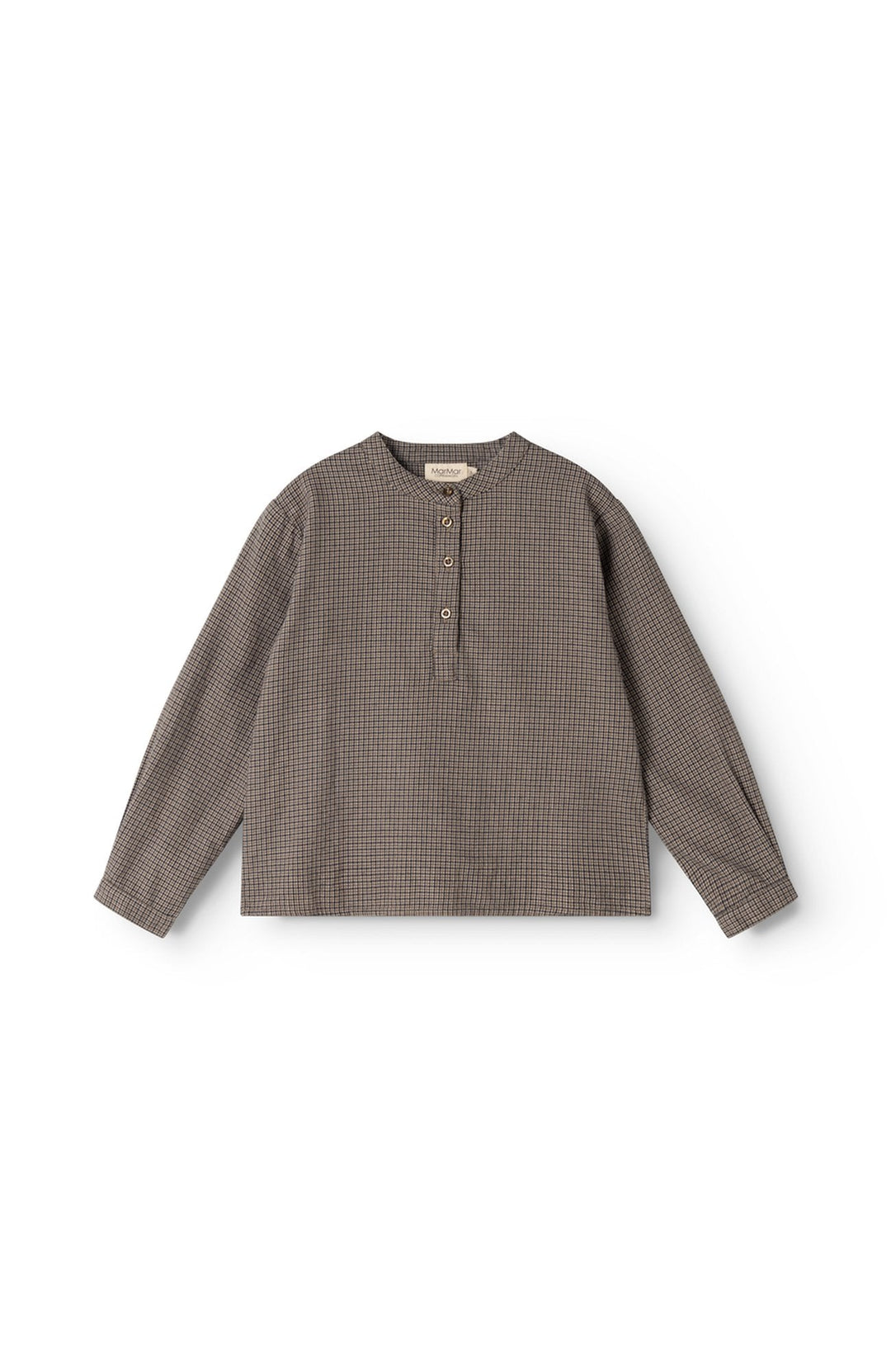 Tokyo Structured Cotton Shirt - Houndstooth Check MarMar Copenhagen Skjorta