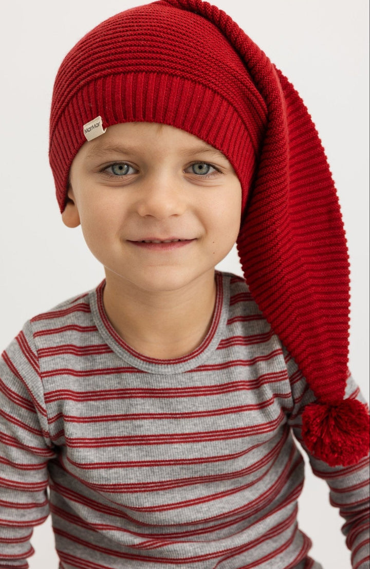 Alfen Knit Santa Hat - Cherry MarMar Copenhagen mössa