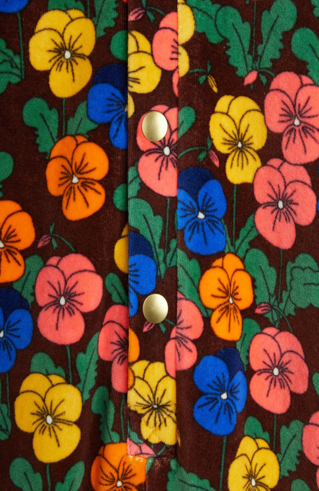 Violas Velour Onesie - Multi - detalj 2