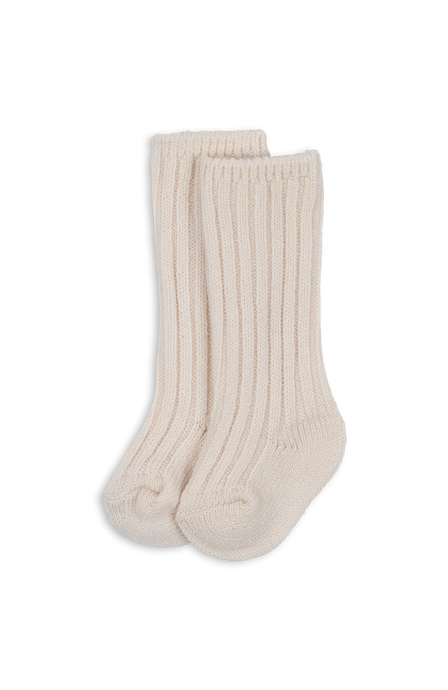 Lana Knit Socks - Off White Melange Fanga Fontana Strumpor