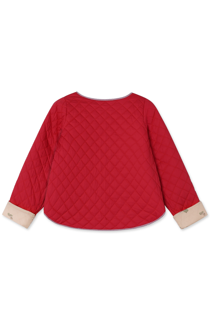 Kota Reversible Strawberry Jacket - Sandshell