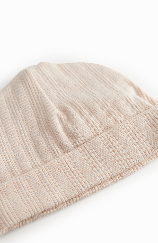 Aiko Pointelle Hat - Misty Pink
