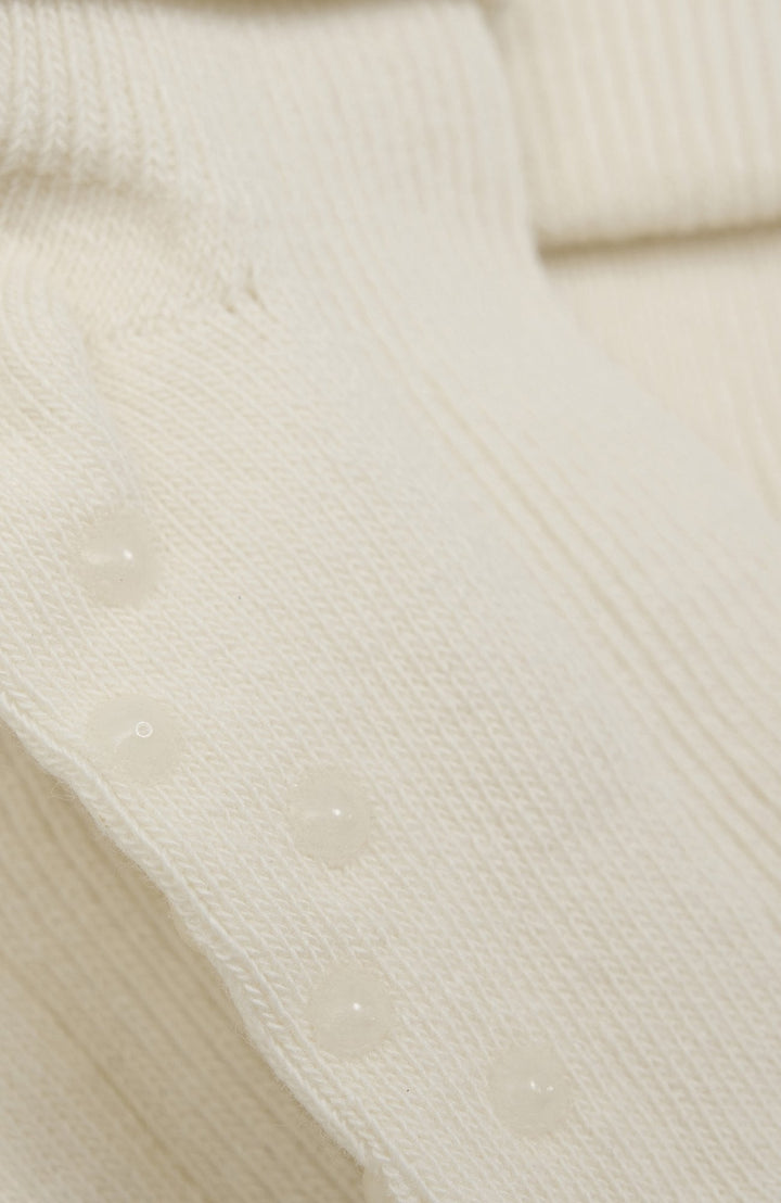Minymo babysockor offwhite – detaljbild