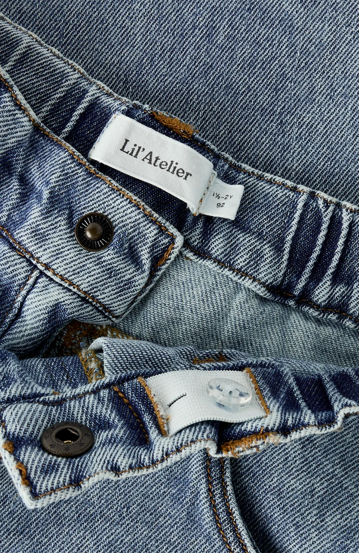 Lulia Baggy Jeans - Medium Blue Denim