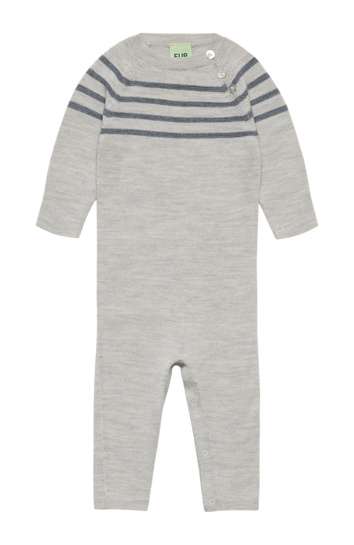 Baby Bodysuit - Light Grey Melange