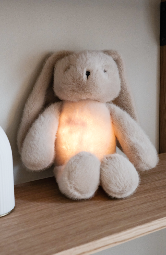 Hattie Rabbit Humming Teddy - Mist