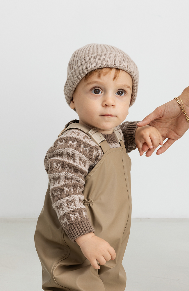 Atlas Heavy Knit Fisherman - Oyster Grey MarMar Copenhagen mössa