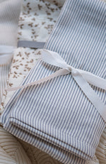 Muslin Cloth Printed 2-pack - Classic Stripes Blue