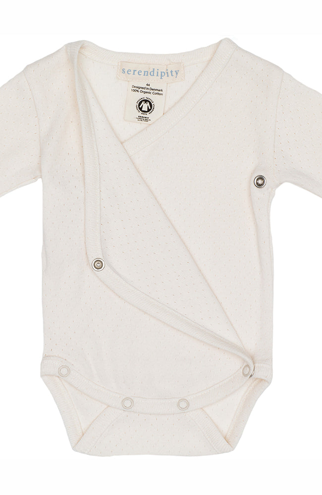 Newborn Wrap Body - Offwhite Pointelle Serendipity Organics Body