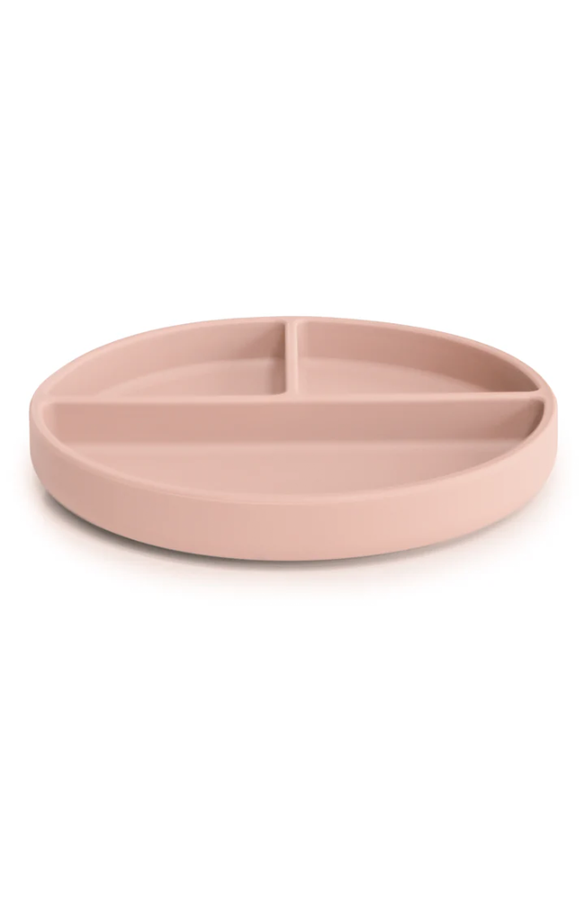 Silicone Divided Suction Plate - Blush