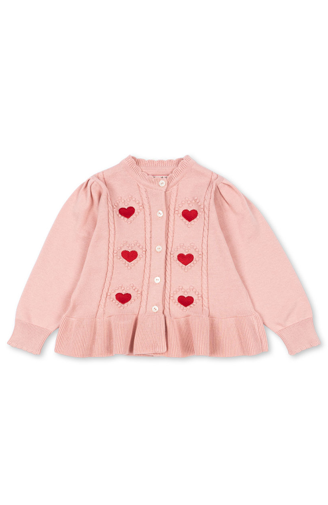 Soleil Knit Cardigan - Silver Pink Konges Slöjd Klänning