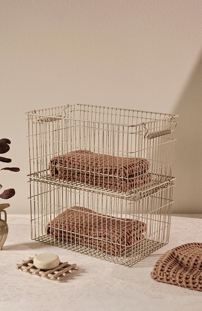 Cala Stackable Baskets - Set of 2 - Cashmere