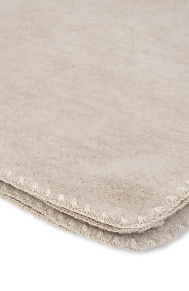 Erba Baby Blanket - Oatmeal Melange Fanga Fontana filt