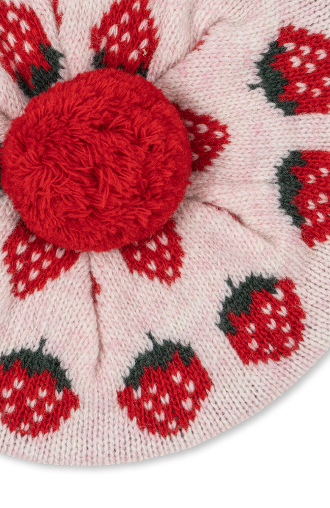 Belou Knit Beret - Strawberry
