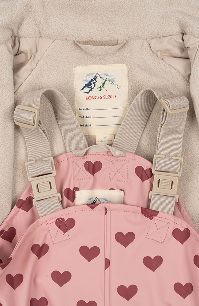 Rainy Palme Set - Amour Pink Konges Slöjd ytterkläder