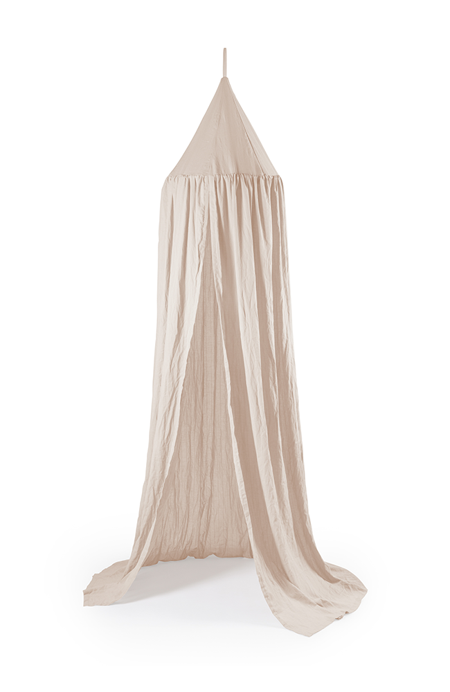 Sänghimmel Dobby Weave - Birchbark rose