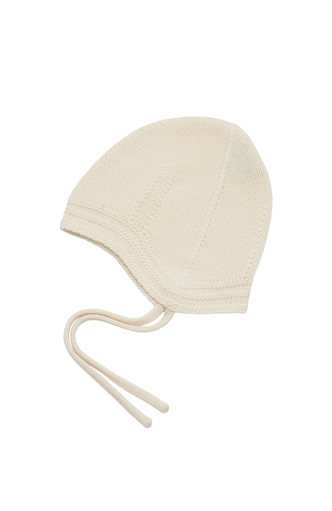 Baby Purlrib Hat - Ecru