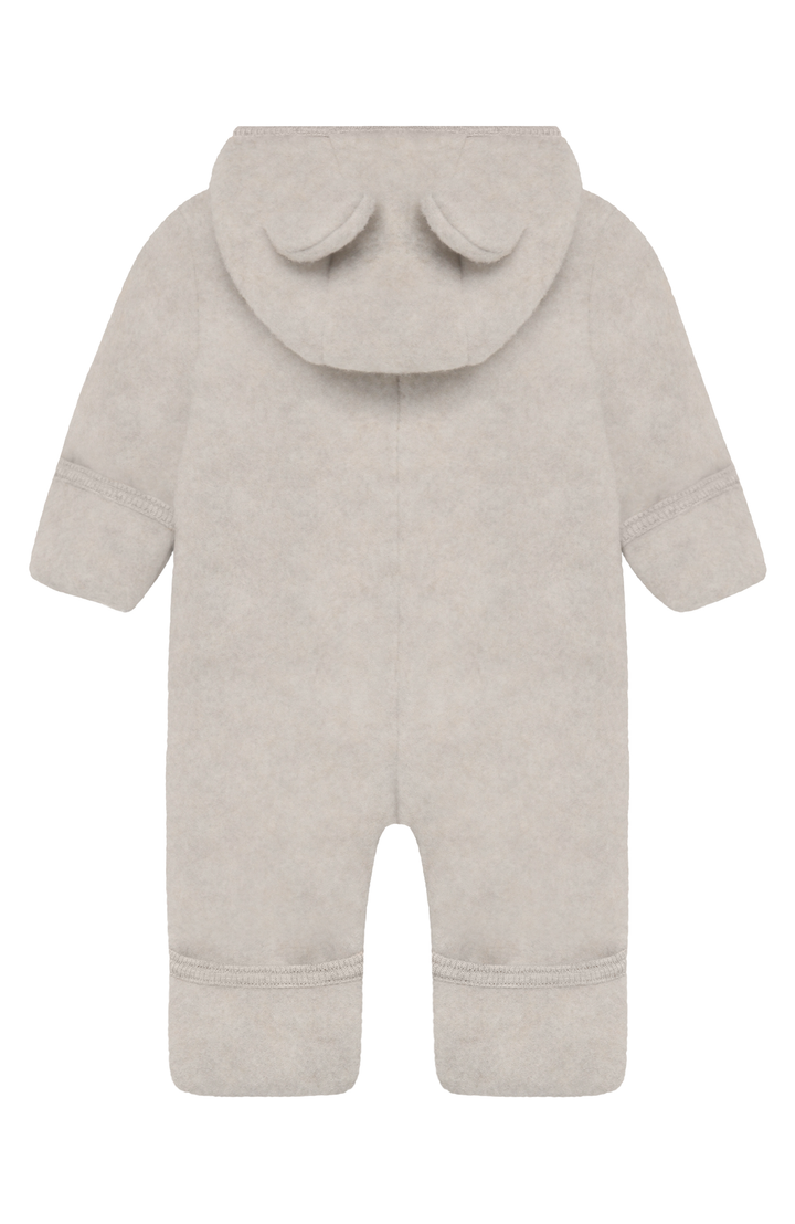 Pram Suit Ears Wool Fleece - Camel Melange