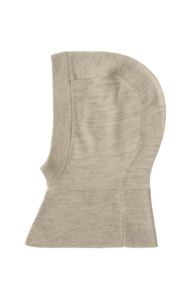 Baby Extra Fine Balaclava - Oat Melange FUB mössa
