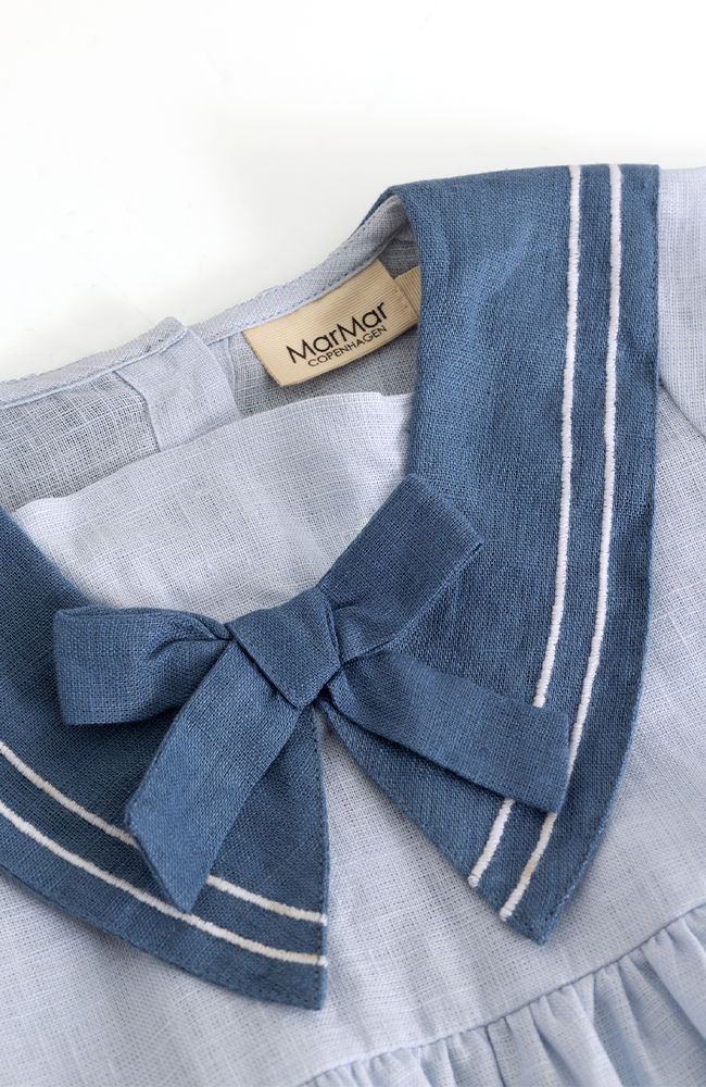 Daki Linen Dress - Blue Mist