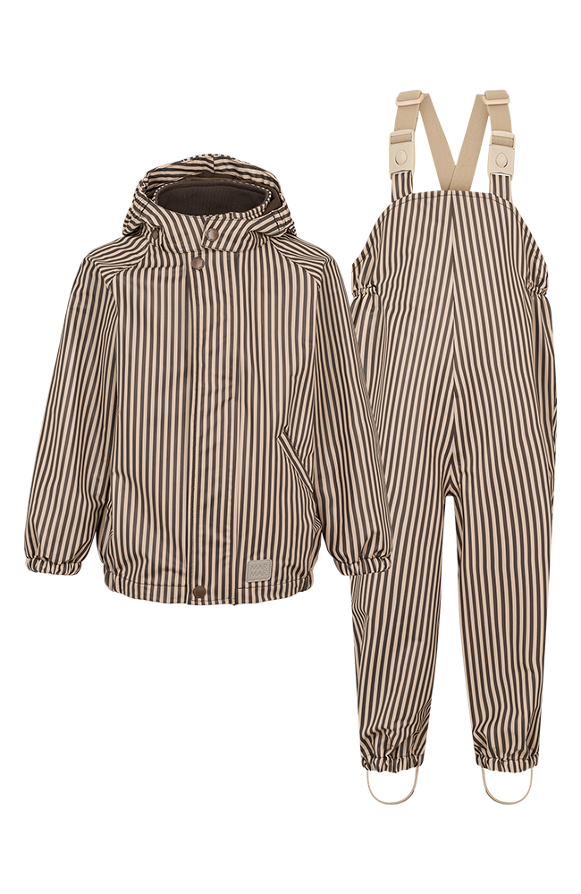 Oddy Set Rainwear - Brown Stripe MarMar Copenhagen ytterkläder