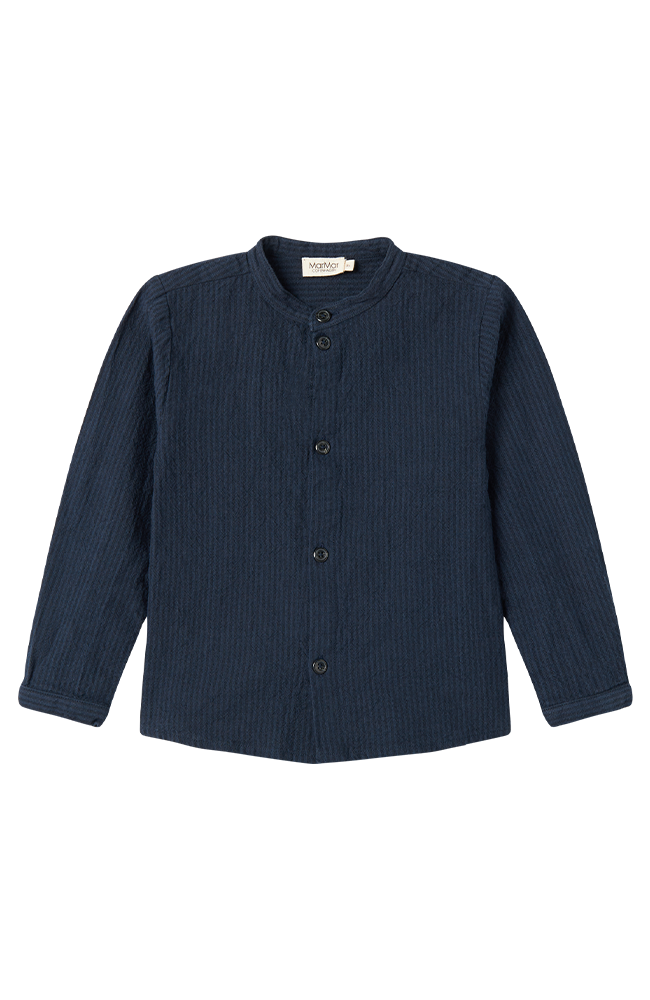 Torben Shirt Chambray - Dark Blue Stripe MarMar Copenhagen Skjorta