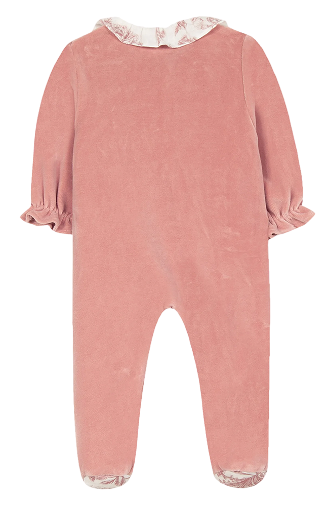 Onepiece - Pink in Velvet Print Toile de jouy