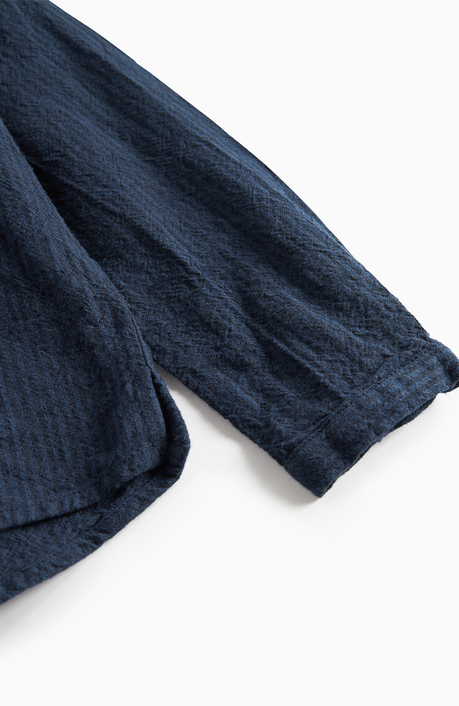 Torben Shirt Chambray - Dark Blue Stripe MarMar Copenhagen Skjorta