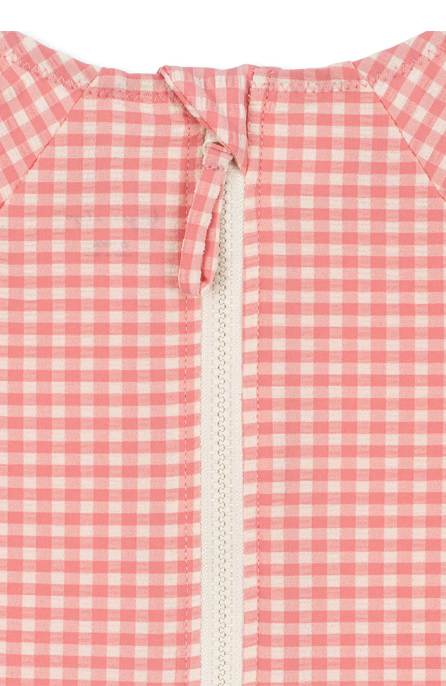 Etta Long Sleeve Swimsuit - Geranium Pink