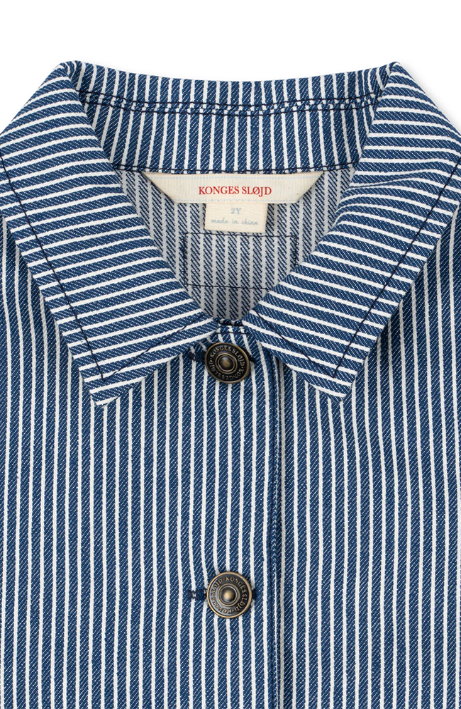 Luc Shirt Jacket - Blue Stripe
