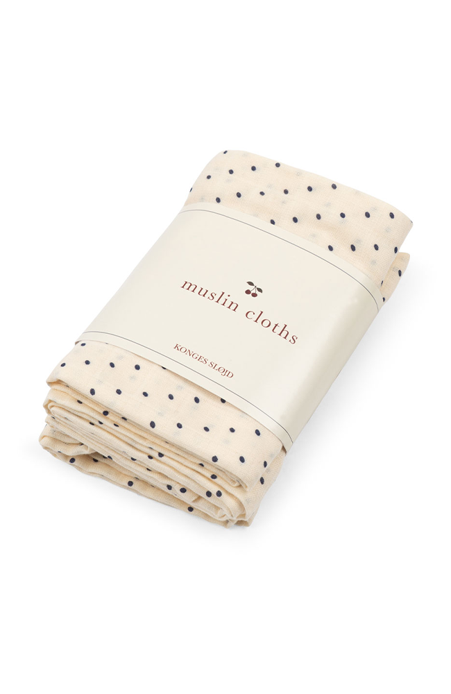 3-pack Muslin Cloth - Cherry