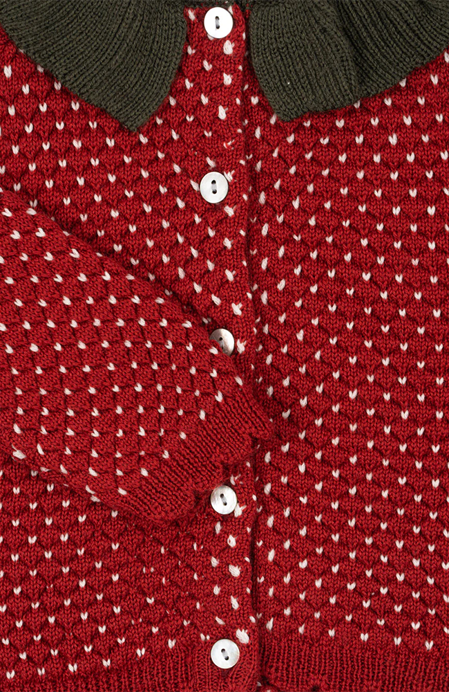 Strawberry Cardigan - Barbados Cherry