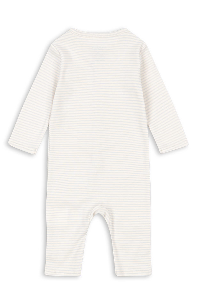 Fio Onesie - Tea Stripe Gray Dawn Fanga Fontana onesie
