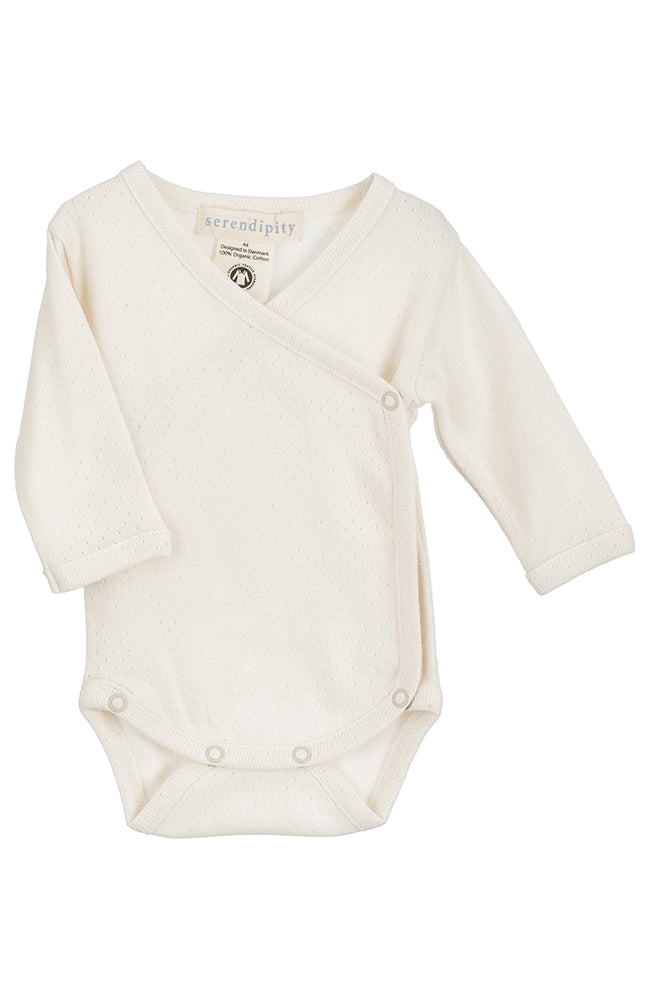 Newborn Wrap Body - Offwhite Pointelle Serendipity Organics Body