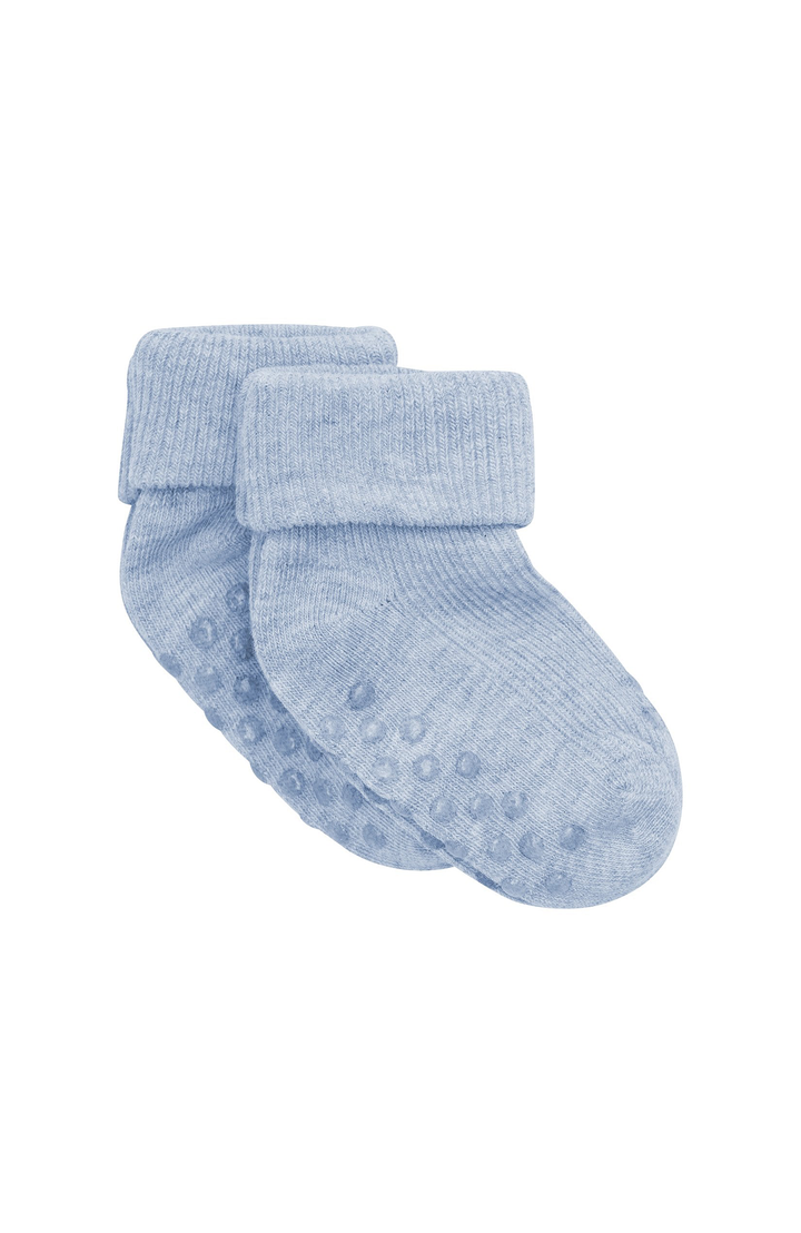 Baby Rib Sock 2-pack - Winter Sky Melange