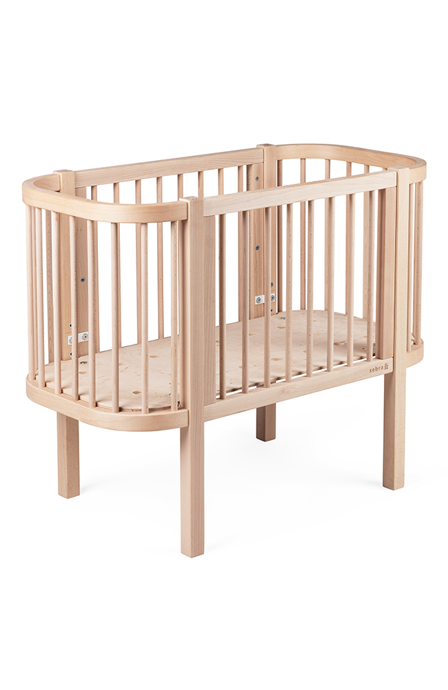 Sebra Bedside Crib - Wooden Edition