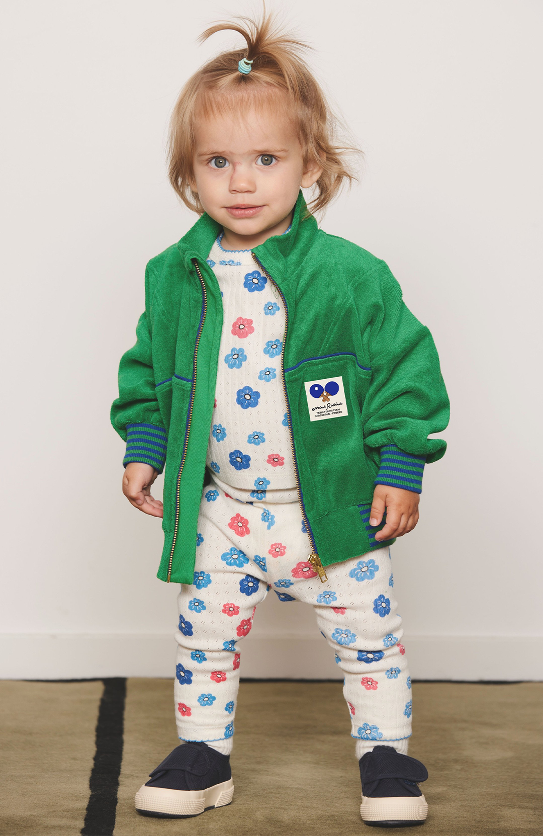 Pointelle Babyset Blommor - Multi