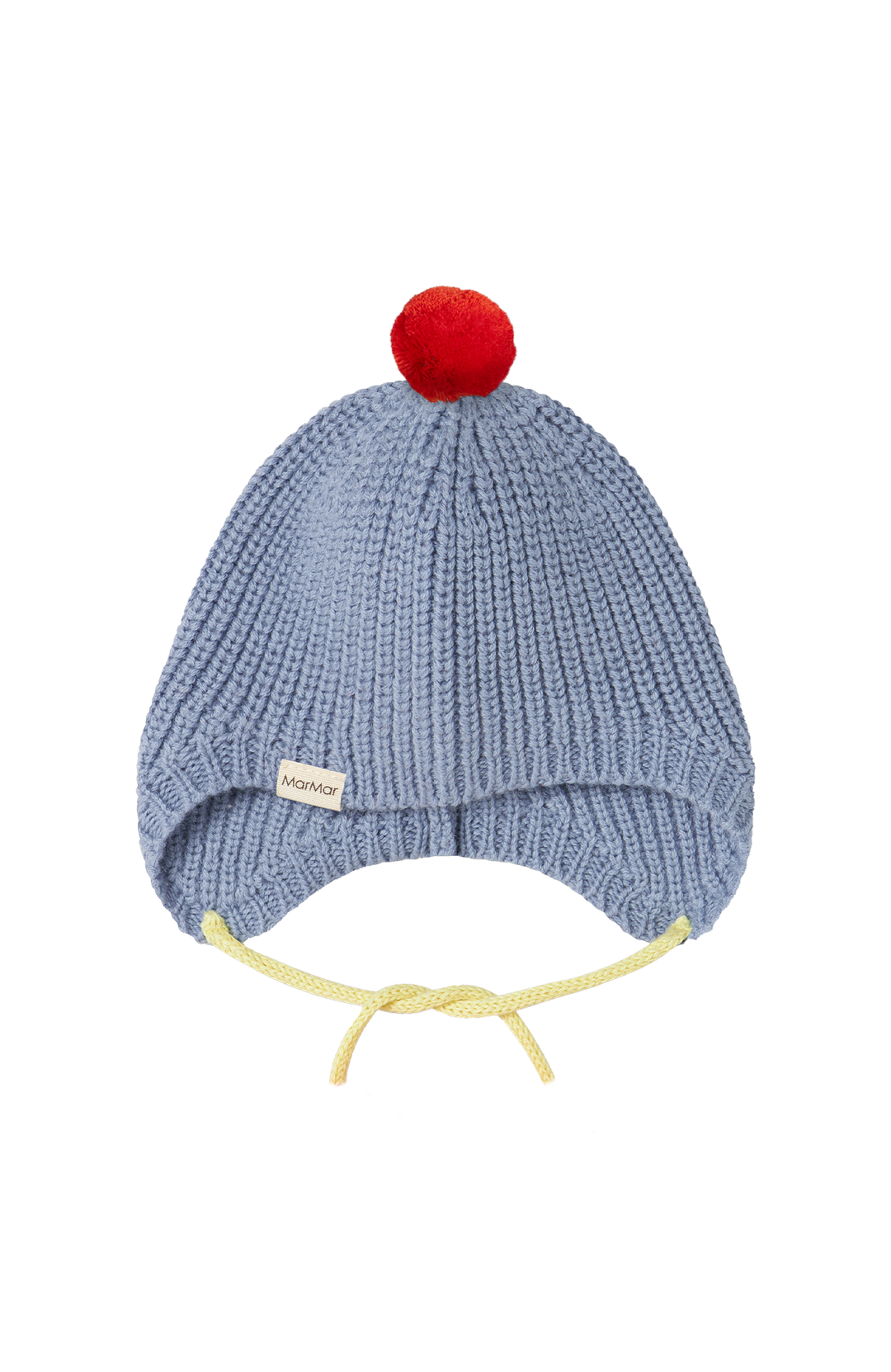 Aly Baby Pompom Heavy Knit - Bright Sky