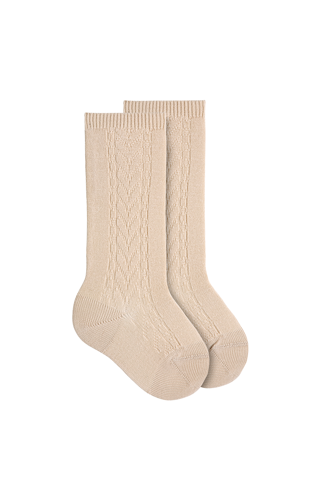 Ribbed Knee Socks - Brown