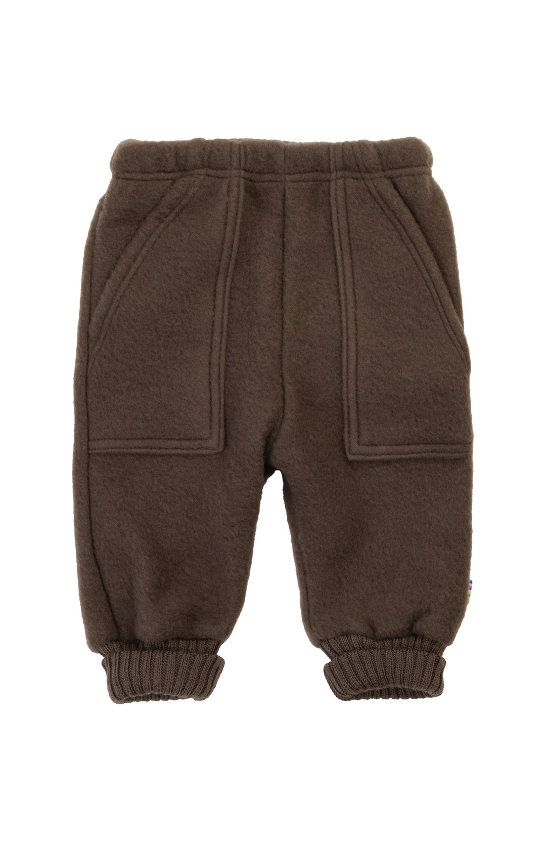 Wool Baggy Pants - Dark Brown