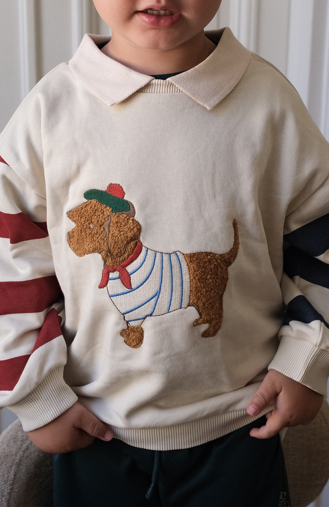 Spotty Sweat Shirt - Brown Rice
