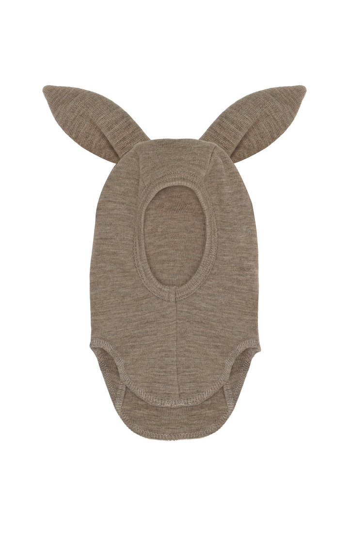 Balaclava Ears Wool Rib - Savannah Melange