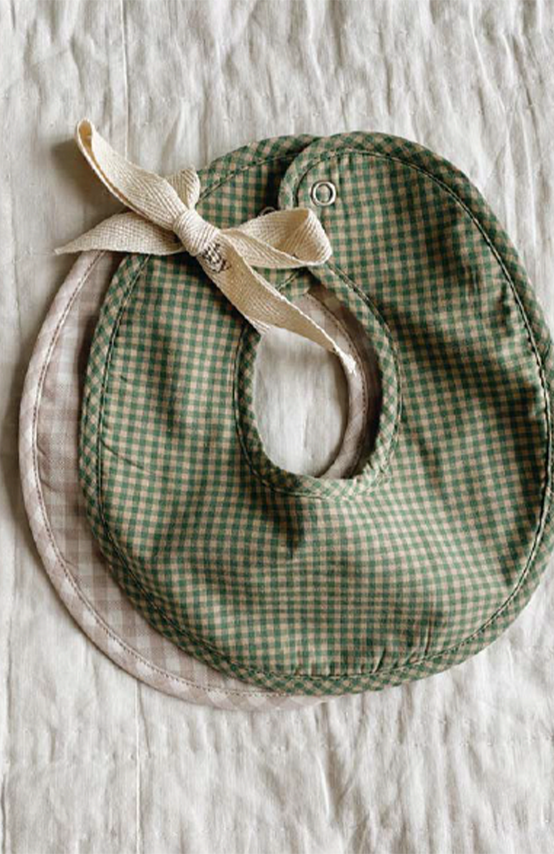 Bibi Bib 2-pack - Green Check