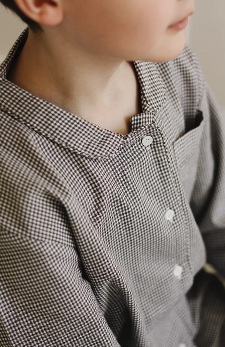 Classic Pyjamas - Tiny Check Brown