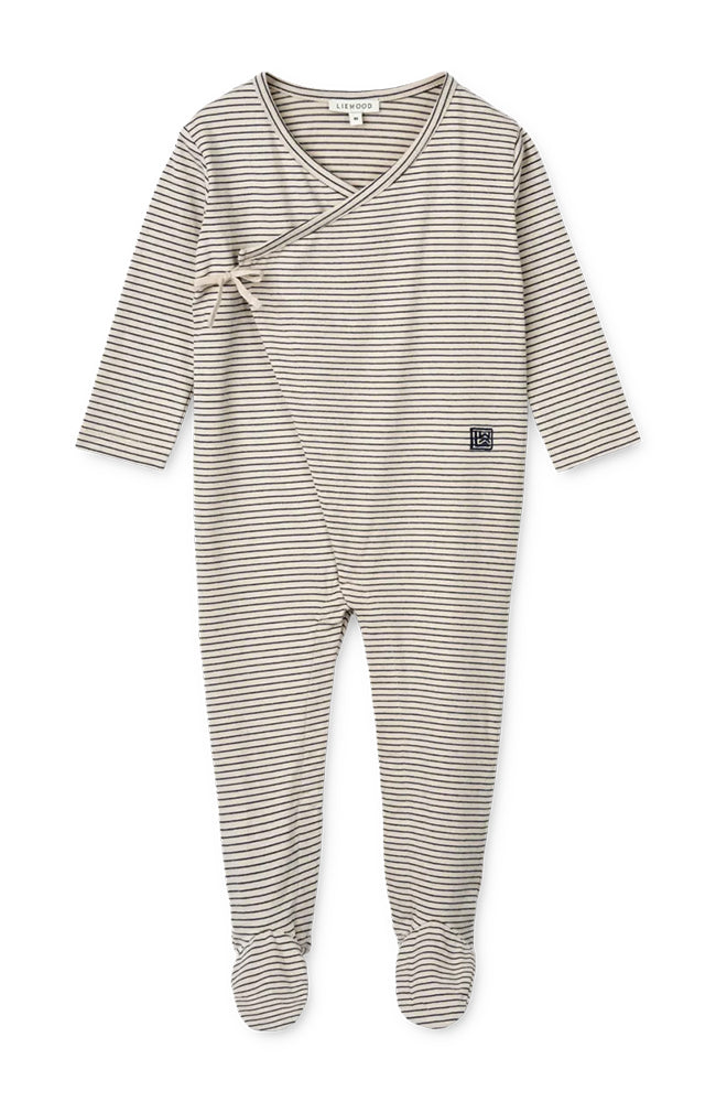 Bolde Baby Stripe Jumpsuit - Stripe Sandy / Classic navy