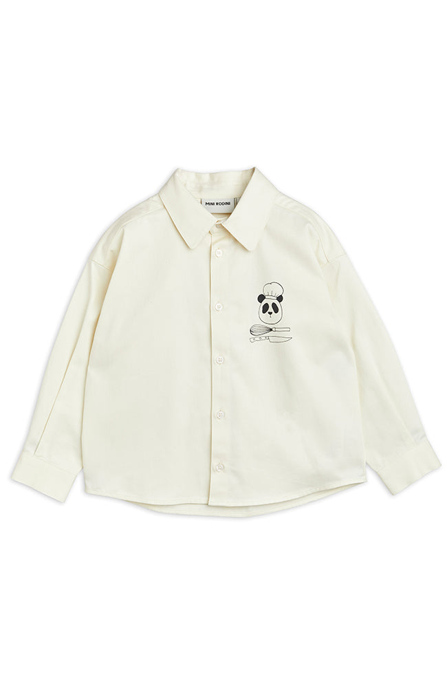 Chef Panda Woven Shirt -  Panda Mini Rodini Skjorta